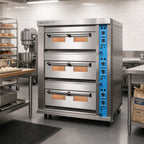 Thumbnail image #2 for American Baking Systems ABSGDO-801A Single-Deck Three-Pan Gas Deck Oven
