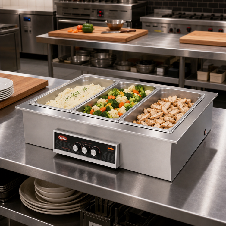 Product image #2 for Hatco HWBLI-3 Drop-In Modular/Ganged Heated Well, 3 Full-Size Pan Capacity