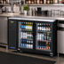 Thumbnail image #2 for Turbo Air Super Deluxe Narrow Two-Section Back Bar Cooler with 2 Glass Doors, 12.2 Cu. Ft., Side-Mounted Self-Contained R-290 Refrigeration