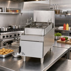 Thumbnail image #2 for Star (Middleby) Star-Max 615FF Heavy-Duty Countertop Gas Fryer, 15 lb. Capacity, Thermostatic Controls, Twin Baskets