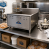Thumbnail image #2 for Comstock-Castle 23-Inch Countertop Gas Flat Bottom Funnelcake/Blooming Onion Fryer, 20-50 lb Capacity