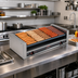 Thumbnail image #2 for Roll-A-Grill 36-Hot-Dog Slanted Countertop Roller Grill with GripsIt Rollers