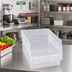 Thumbnail image #2 for Quantum Clear Polypropylene Economy Nesting Shelf Bin, 11-5/8 Inches x 8-3/8 Inches x 6 Inches