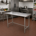 Thumbnail image #2 for Advance Tabco Special Value Series Stainless Steel Work Table, 84 x 30 Inches, Open Base
