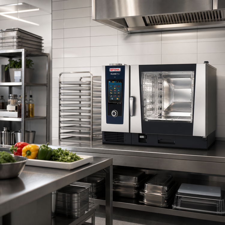 Product image #2 for RATIONAL iCombi Pro 6-Full Size Electric Countertop Combi Oven with AutoDose, 208/240V 3-Phase