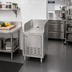 Thumbnail image #2 for Underbar Point-of-Service Cabinet, 18 x 24 x 32-1/2 Inch, 6 Inch Backsplash, Right-Hinged Vented Door, Stainless Steel