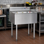 Thumbnail image #2 for Eagle Group 2200 Series B48IC-16D-22 48-Inch Underbar Ice Bin/Cocktail Unit, 278 lb Capacity, 16-Inch Liner, Sliding Cover