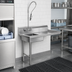 Thumbnail image #2 for CMA Dishmachines SL-U Undercounter Left Soiled Dish Table with 20 x 20 x 5-Inch Sink