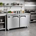 Thumbnail image #2 for Hurakan by Equip.me 36-Inch Two-Section Undercounter Refrigerator with Solid Doors