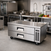 Thumbnail image #2 for Refrigerated Chef Base / Equipment Stand with 2 Drawers, 52 Inch W, 34 Cu. Ft., Self-Contained Side-Mount Refrigeration
