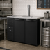 Thumbnail image #2 for True 48-Inch Two-Section Draft Beer Refrigerator with Stainless Steel Countertop and One Column