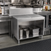Thumbnail image #2 for Advance Tabco Prestige Supreme Open Front Stainless Steel Underbar Drainboard Cabinet, 30 x 30 x 36 Inches