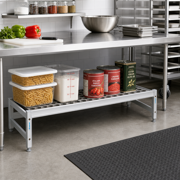 Product image #2 for Fermostock 47 x 22 x 12-Inch Dunnage Rack with Adjustable Composite Feet, 800 lb. Capacity