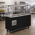 Thumbnail image #2 for Mobile Refrigerated Cafeteria Unit with Breath Guard, 3-Pan Stainless Steel Well and Open Storage Base