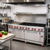 Thumbnail image #2 for American Range AR-24G-8B 72-Inch Gas Restaurant Range with 24-Inch Left Griddle, 8 Open Burners, and 2 Standard Ovens