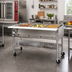 Thumbnail image #2 for Eagle Group 51-Inch Portable Electric Hot Food Table with Open Shelf Base, 3 Dry Wells, and Cutting Board