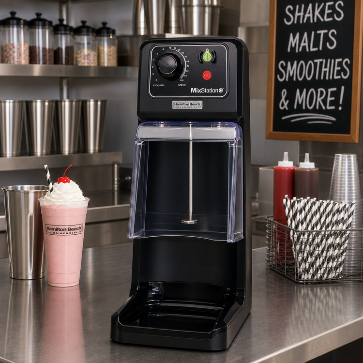 Product image #2 for Hamilton Beach Commercial MixStation™ HMD1000-CE Single-Spindle Drink Mixer, 3/4 HP, 220-240V