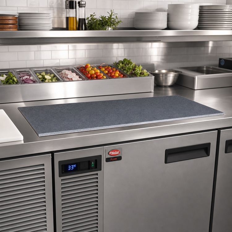 Product image #2 for Hatco Simulated Stone Built-In Flush Top Cold Shelf, 36 Inch W x 15-1/2 Inch D
