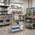Thumbnail image #2 for Eagle EAGLEbrite 5-Tier Starter Wire Shelving Unit, 60W x 18D x 86H, Zinc Finish