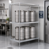 Thumbnail image #2 for New Age Aluminum Double-Deep Keg Rack, 8-Keg Capacity