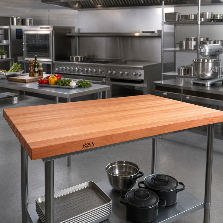 Product image #2 for Boos Block American Cherry Edge Grain Kitchen Countertop, 48 x 32 x 3 Inches, No Backsplash, Penetrating Oil Finish