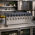 Thumbnail image #2 for Glastender Underbar Glycol-Cooled Draft Dispensing Tower with 10 Stainless Steel Faucets