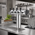 Thumbnail image #2 for Perlick Winged Tee 4-Faucet Glycol-Cooled Countertop Draft Tower