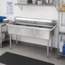 Thumbnail image #2 for Advance Tabco Special Value Series 3-Compartment Fabricated Sink with Legs, 16 x 20 x 12 Inch Bowls, No Drainboards