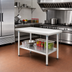 Thumbnail image #2 for Eagle Deluxe Series Stainless Steel Work Table with Adjustable Undershelf, 60 x 30 Inches