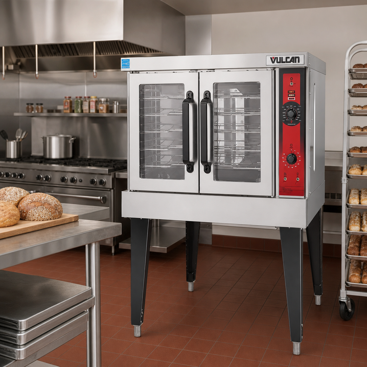 Product image #3 for Vulcan VC6GD Single-Deck Gas Convection Oven, Bakery Depth, 5-Pan Capacity