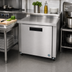 Thumbnail image #2 for Hoshizaki Steelheart UR36B Undercounter Reach-In Refrigerator, 36 Inch Wide, 1 Section, Solid Door, 9.9 Cu. Ft.
