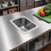 Thumbnail image #2 for Vollrath Self-Rimming Single-Bowl Drop-In Sink, 10 x 14 x 10 Bowl, 2-Inch Drain