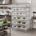 Thumbnail image #2 for Quantum 8-Shelf Chrome Plated Stationary Wire Shelving Bin System, 36