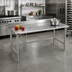 Thumbnail image #2 for Eagle Group Budget Series Stainless Steel Work Table with Backsplash and Tubular Base, 120 x 30 Inch