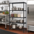 Thumbnail image #2 for Quantum Black Epoxy Stationary Wire Shelving Starter Kit, 36