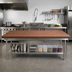 Thumbnail image #2 for Boos Block American Black Walnut Edge Grain Kitchen Countertop, 84 x 48 x 1-3/4 Inch, Flat No Backsplash