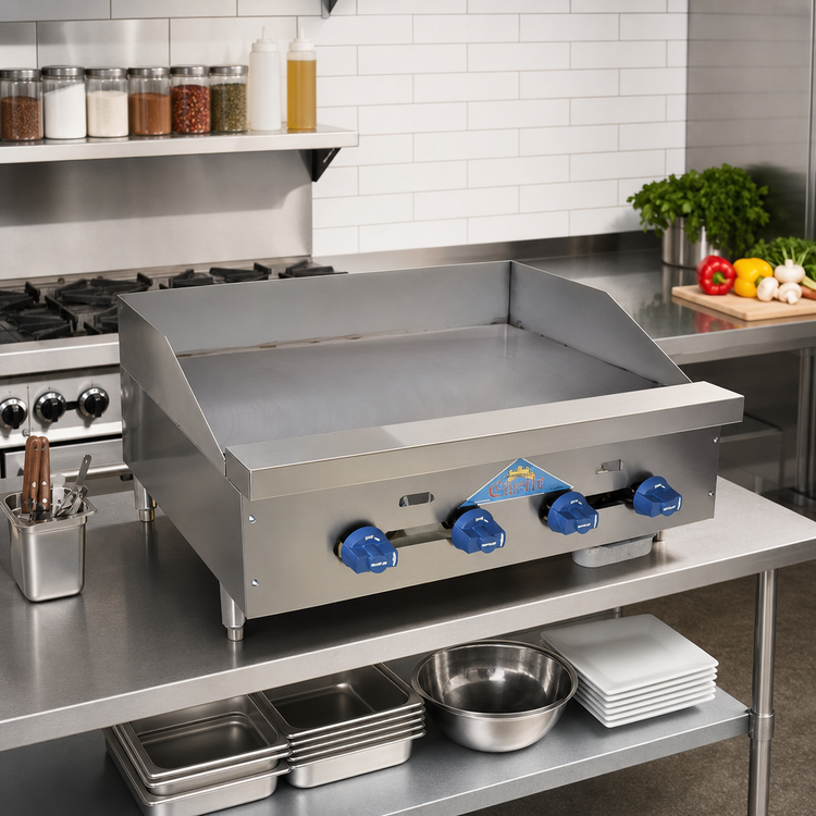 Product image #2 for Comstock-Castle 54-Inch Countertop Gas Griddle with 3/4-Inch Smooth Steel Plate