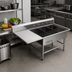 Thumbnail image #2 for John Boos Pro-Bowl 3-Compartment Platter Sink with 24 Inch Left Drainboard