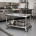 Thumbnail image #3 for Vollrath Heavy-Duty Stainless Steel Countertop Equipment Stand with Undershelf and 5-Inch Casters, 24 x 30 x 24 Inches