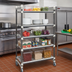 Thumbnail image #2 for Cambro Camshelving Elements XTRA High Density Top Rail 5-Tier Mobile Starter Track Shelving Unit, 24 x 60 x 80 Inches