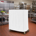 Thumbnail image #2 for Metro 36 x 18 x 54 Inch White Uncoated Knitted Polyester Queen Mary & Banquet Cart Cover