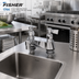 Thumbnail image #2 for Fisher 1744 4-Inch Centers Deck-Mount Lavatory Faucet with Lever Handles and Rigid Spout