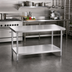 Thumbnail image #2 for Turbo Air 30-Inch x 24-Inch Stainless Steel Flat-Top Work Table with Undershelf