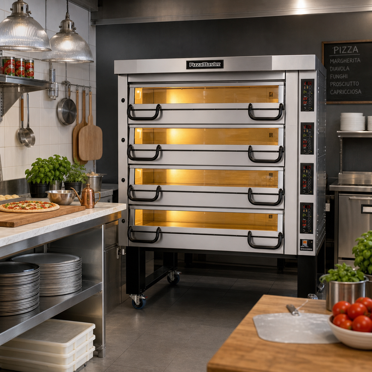 Product image #2 for PizzaMaster PM 834ED 4-Deck Electric Pizza Oven