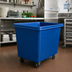 Thumbnail image #2 for Rubbermaid Commercial Mobile Open-Top Cube Truck, 8 Cu. Ft., 300 lb. Capacity, Dark Blue