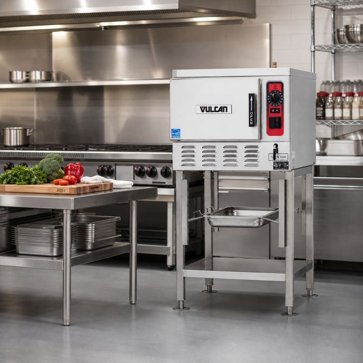 Product image #2 for Vulcan Quick Ship Countertop Connectionless Electric Convection Steamer, 3-Pan Capacity