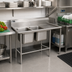 Thumbnail image #2 for Advance Tabco Regaline Two-Compartment Sink with Right-Hand Drainboard, 24