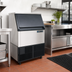 Thumbnail image #2 for Maxx Ice 265 lb. Half-Dice Cube Ice Maker With 75 lb. Built-In Storage Bin