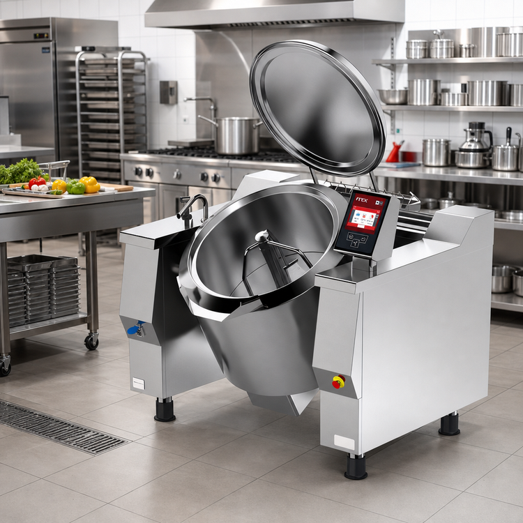 Product image #2 for Cucimix UCBTE024CV1 Electric Tilting Skillet Braising Pan, 24 Gallon