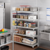 Thumbnail image #3 for Cambro Camshelving Premium Stationary 5-Shelf Vented Add-On Shelving Unit, 24 x 60 x 64 Inches, Speckled Gray